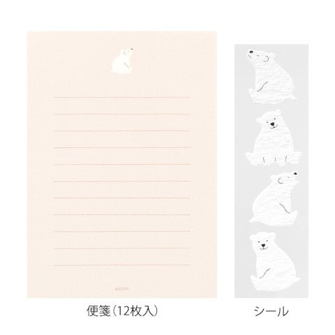 Polar Bear Letter Kit & Stickers, Midori