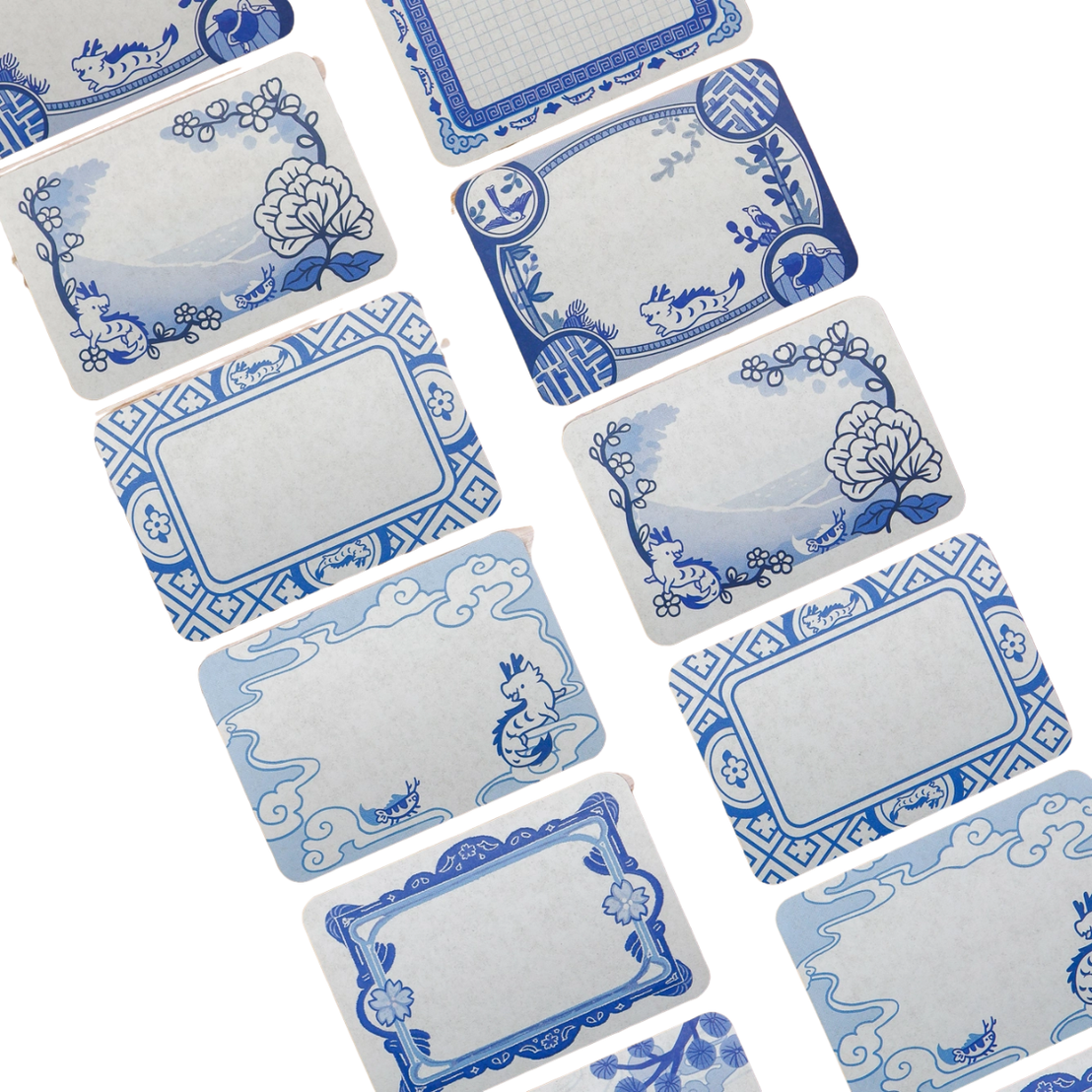 Chinese Porcelain Sticky Note Labels
