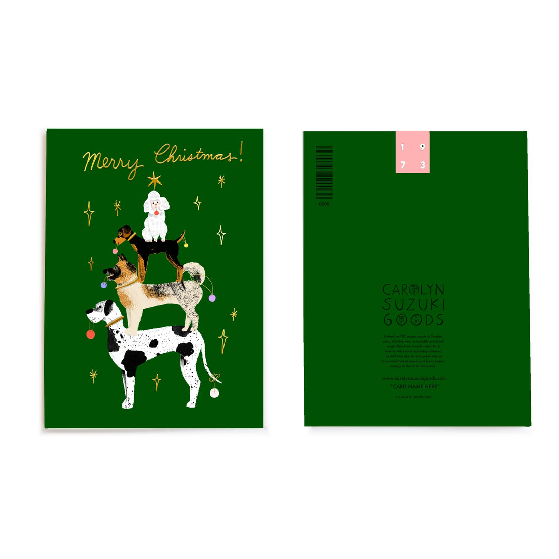 Pup Christmas Tree Boxed Set, Carolyn Suzuki
