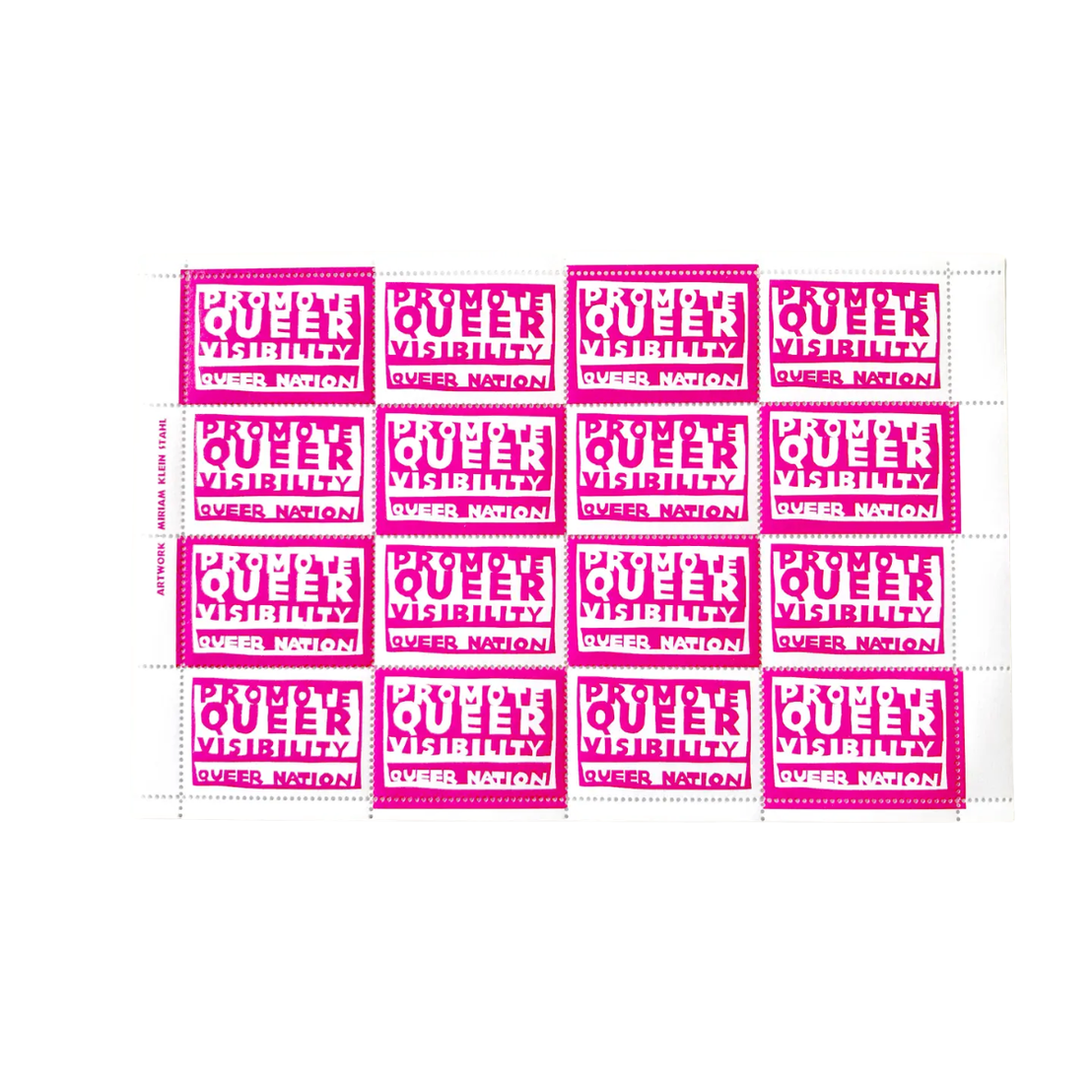 Queer Visibility Stamp Stickers