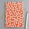 Red Floral A5 Notebook