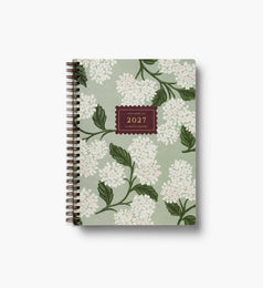 2027 Sage Hydrangea 12-Month Planner