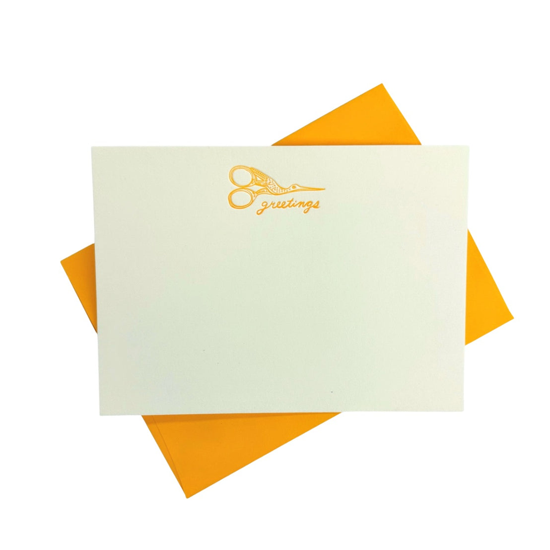 Crane Scissor Flat Stationery, Wolf & Wren