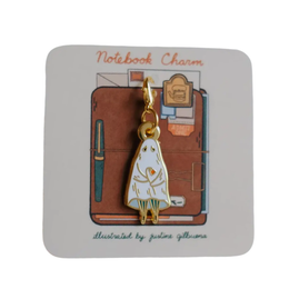 Shy Ghost Notebook Charm