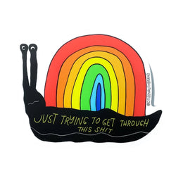 Just Trying Snail Sticker