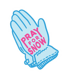 Pray for Snow Sticker