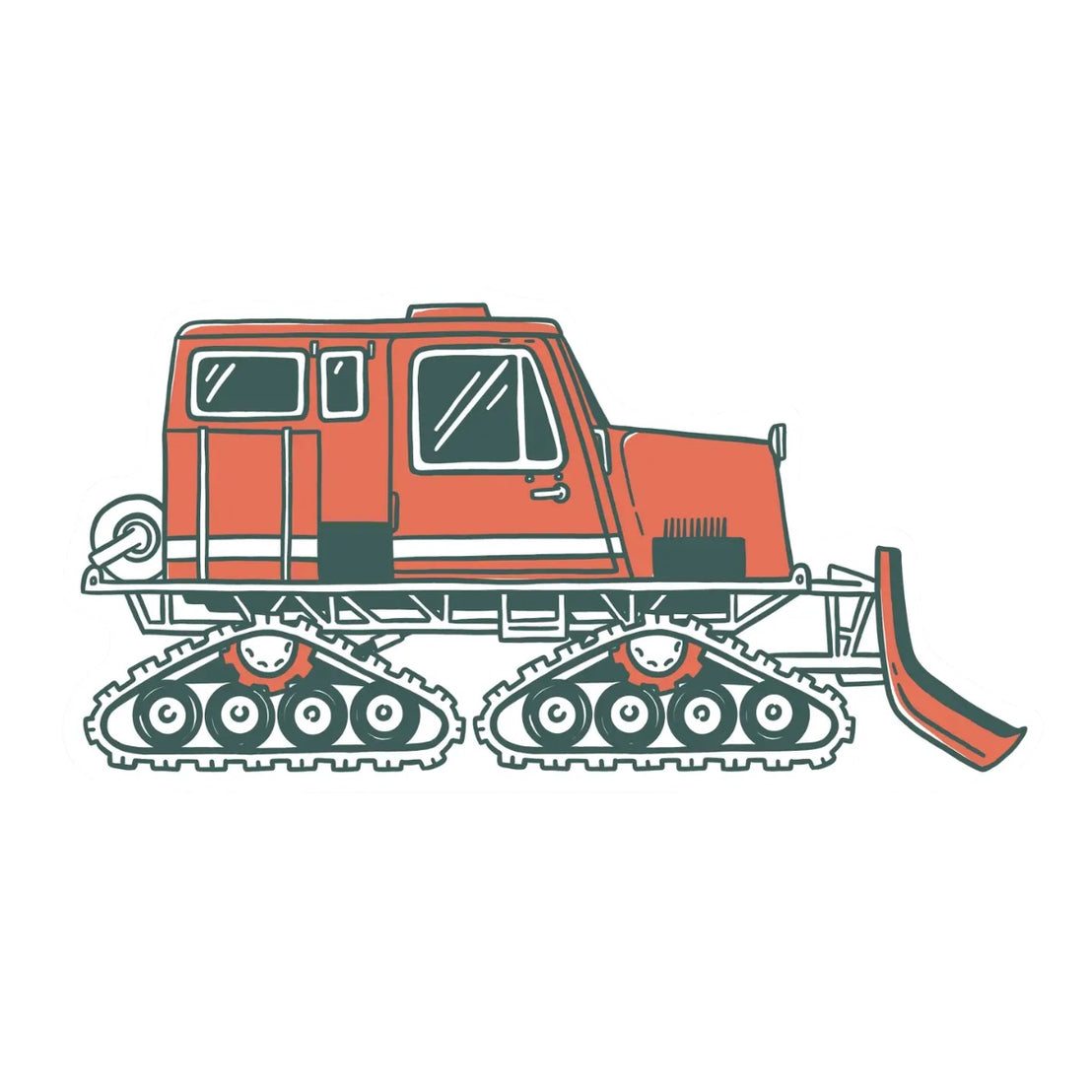 Snow Cat Sticker