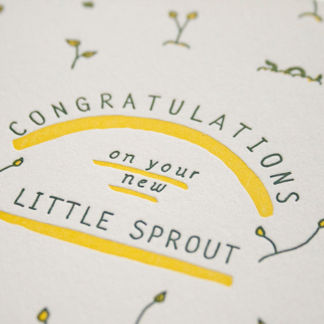 Little Sprout, Homework Letterpress