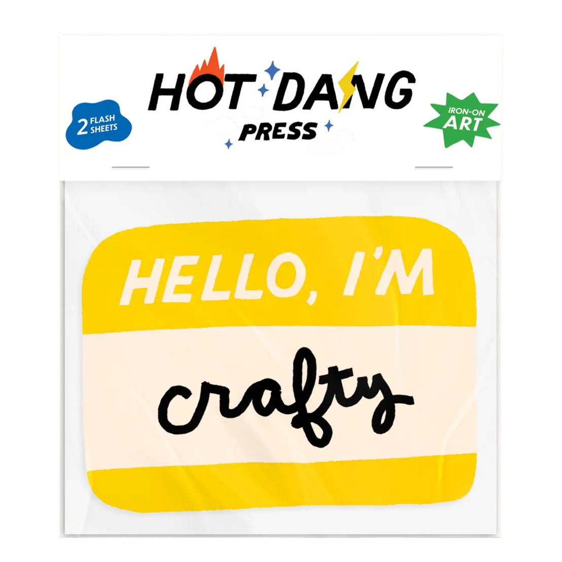Hello Crafty Nametag