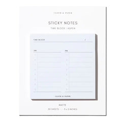 Time Block Sticky Notes