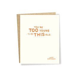 Too Young Card, Sapling Press