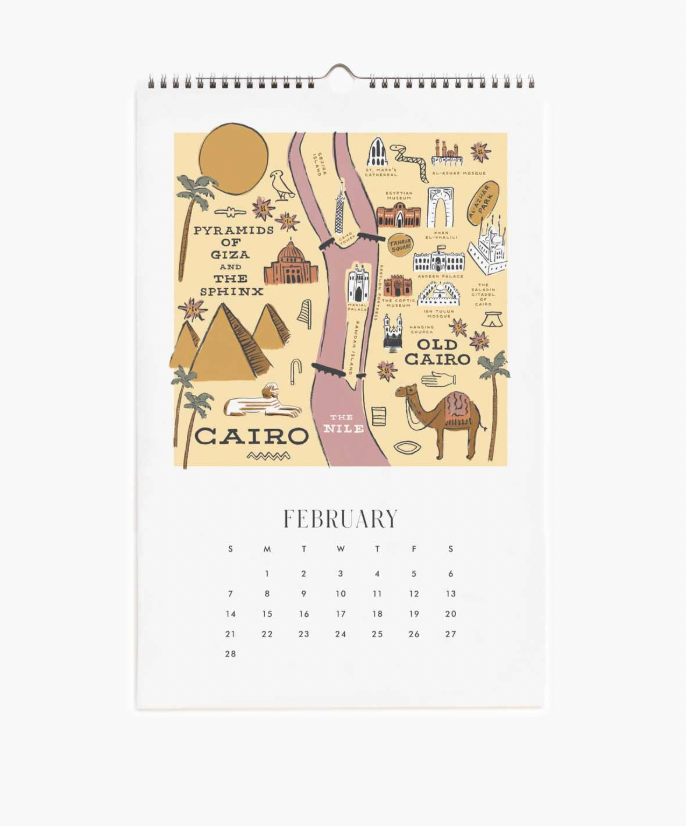 2027 Travel Sketches Wall Calendar