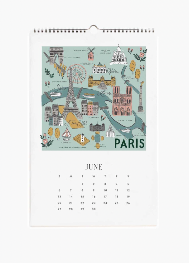 2027 Travel Sketches Wall Calendar