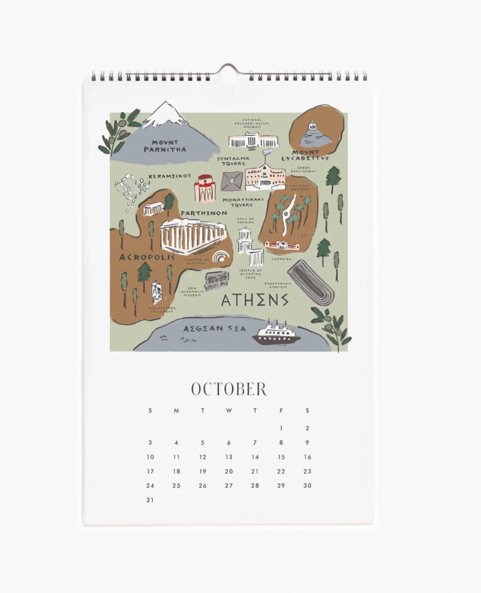 2027 Travel Sketches Wall Calendar