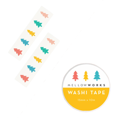 Rainbow Christmas Trees Washi Tape