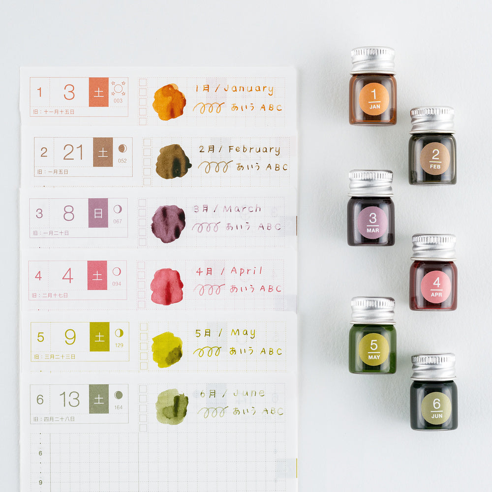 Hobonichi Jan-Jun Mini Ink Set