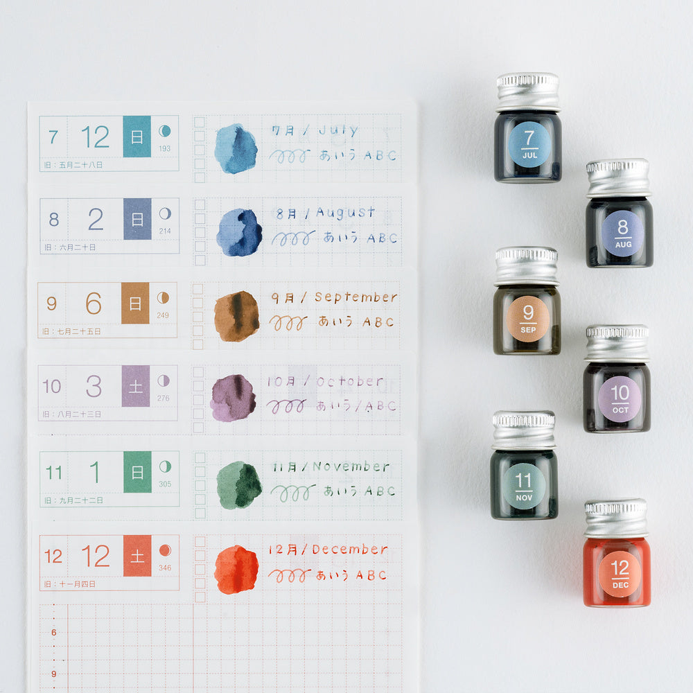 Hobonichi Jul-Dec Mini Ink Set