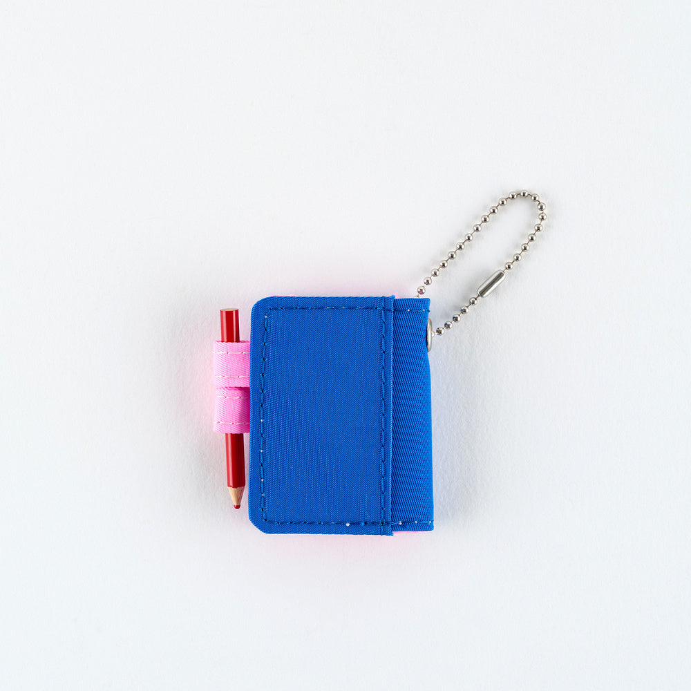Hobonichi Blue Pink Techo Mini Keychain
