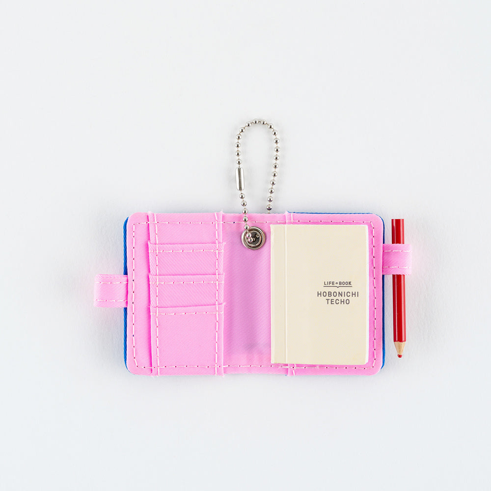 Hobonichi Blue Pink Techo Mini Keychain