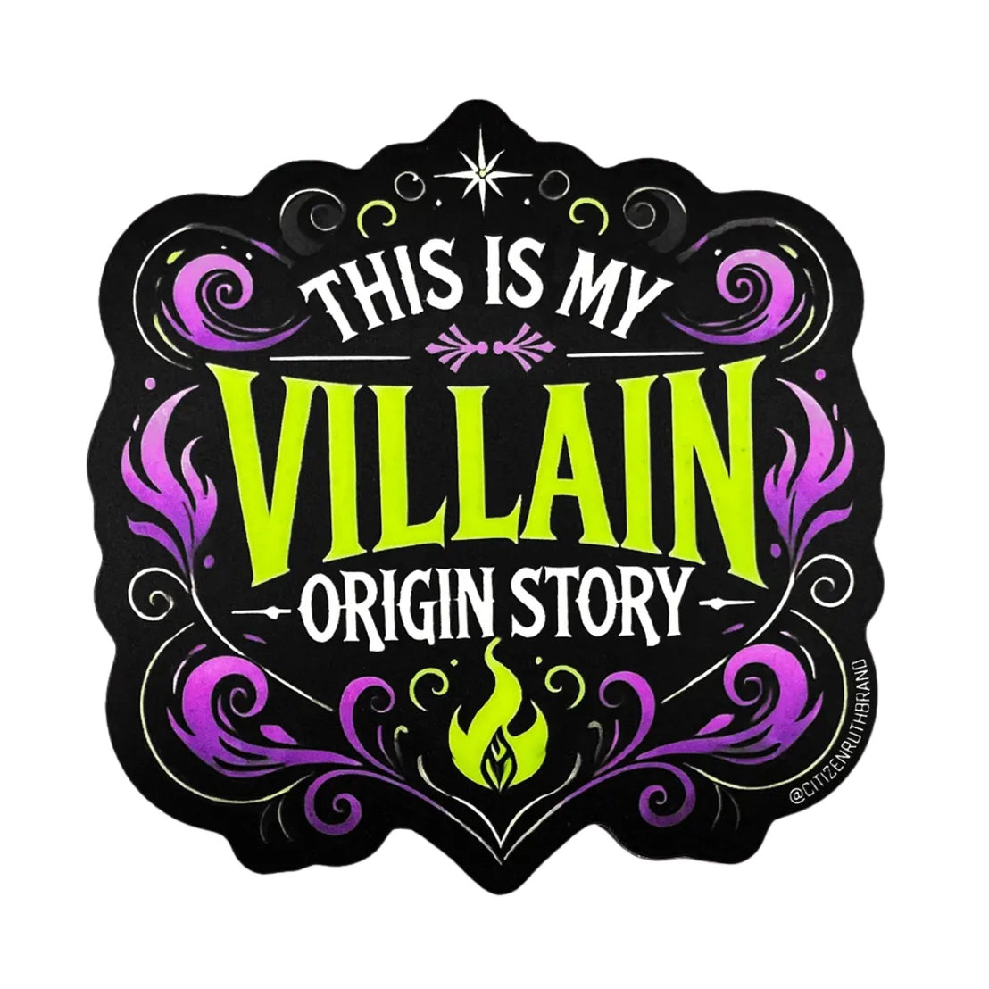 Villain Origin Story Sticker