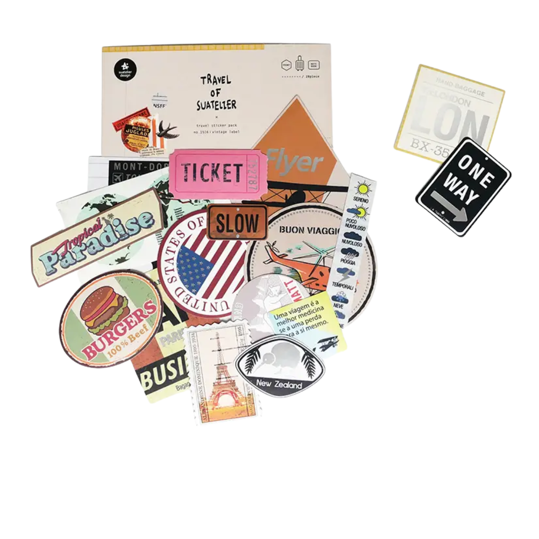 Vintage Label Sticker Sheet