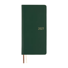 Hobonichi 2027 Techo Weeks Leather: Forest Green