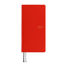 Hobonichi 2027 Techo Weeks Colors: Poppy Red