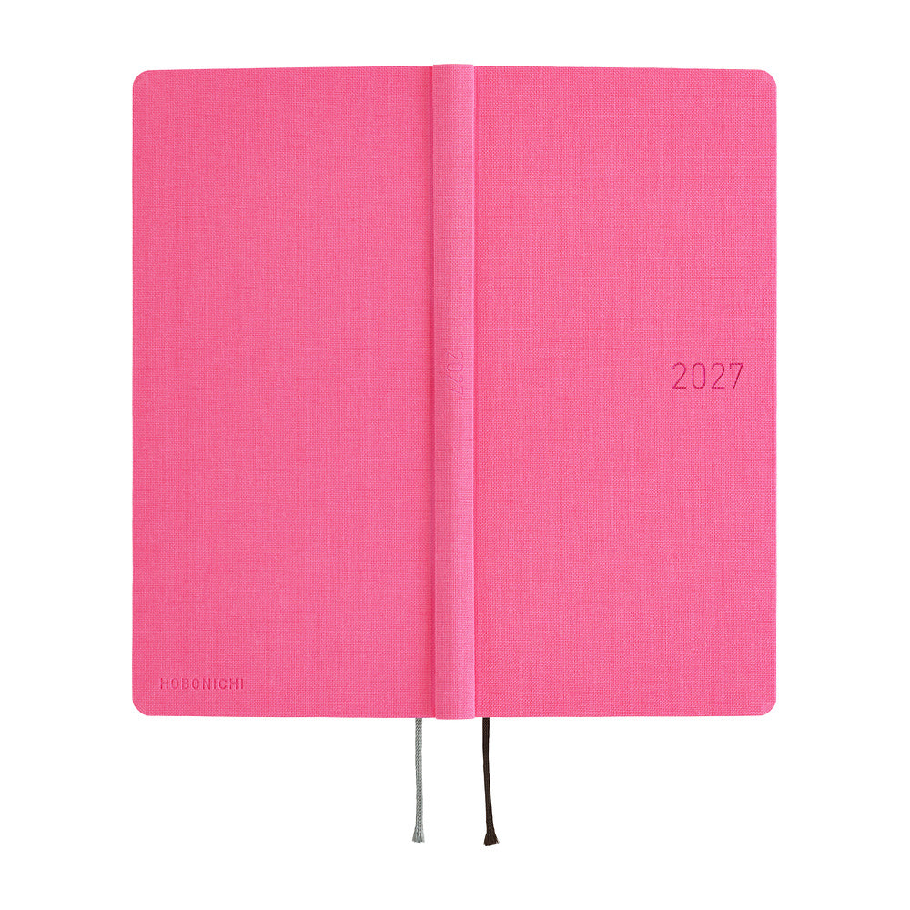 Hobonichi 2027 Techo Weeks Colors: Pink Sapphire