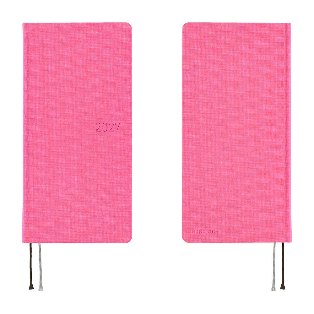Hobonichi 2027 Techo Weeks Colors: Pink Sapphire