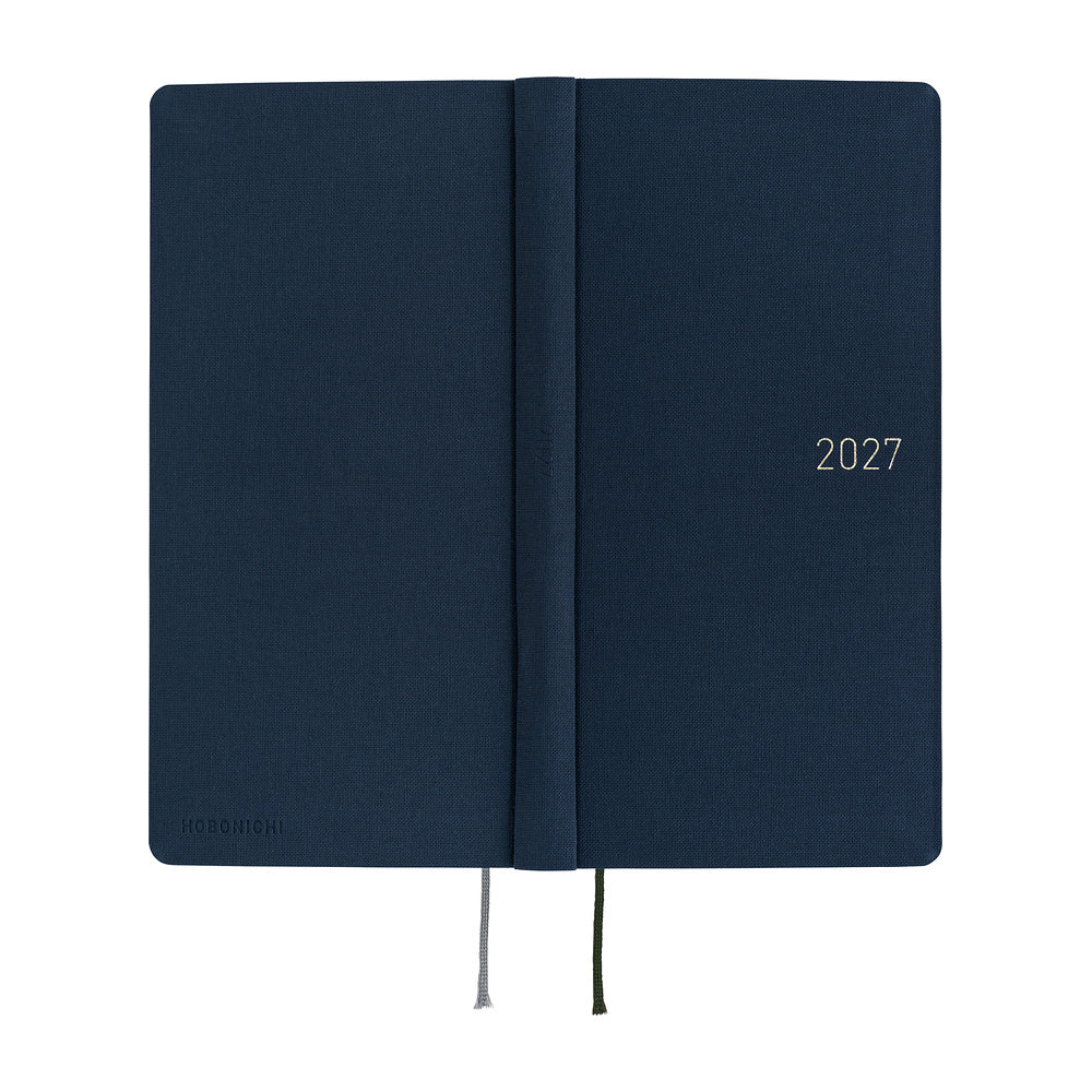 Hobonichi 2027 Techo Weeks Mega Colors: Midnight Blue