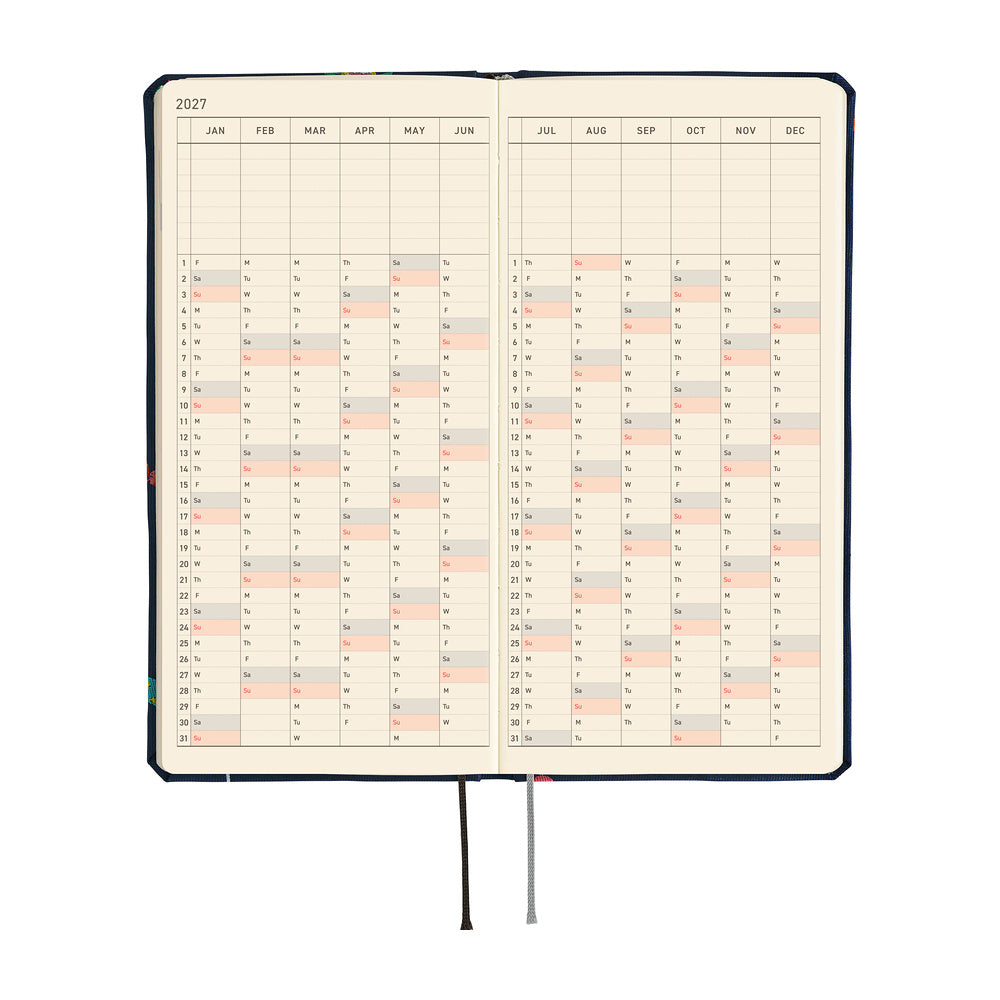 Hobonichi 2027 Techo Weeks Bow & Tie: Candy Dream