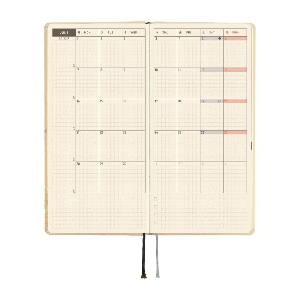 Hobonichi 2027 Techo Weeks Akiko Miyakoshi: Once, in Spring