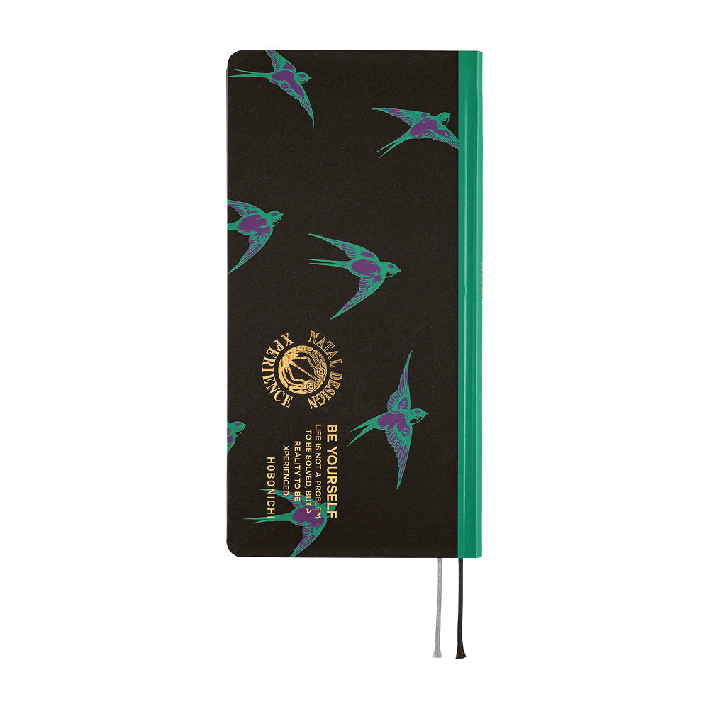 Hobonichi 2027 Techo Weeks Natal Design: Lucky Swallow