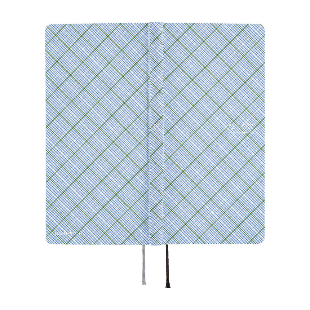 Hobonichi 2027 Techo Weeks Shirt Fabric: Graph Plaid