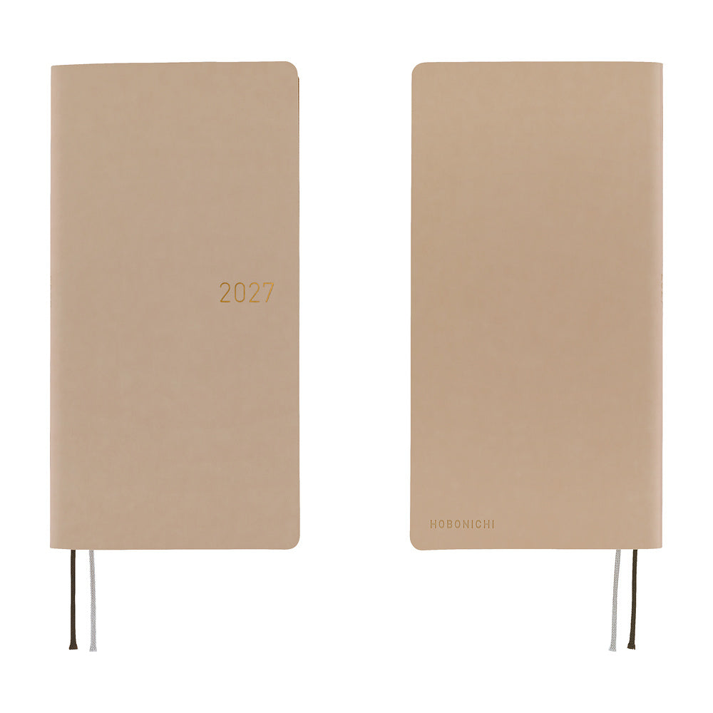 Hobonichi 2027 Techo Weeks Smooth: Cafe au Lait