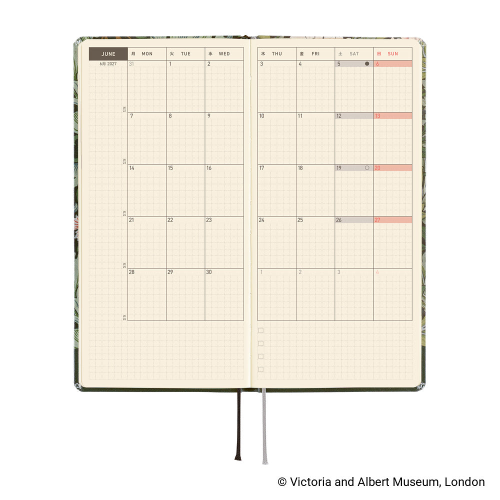 Hobonichi 2027 Techo Weeks V&A: Leicester