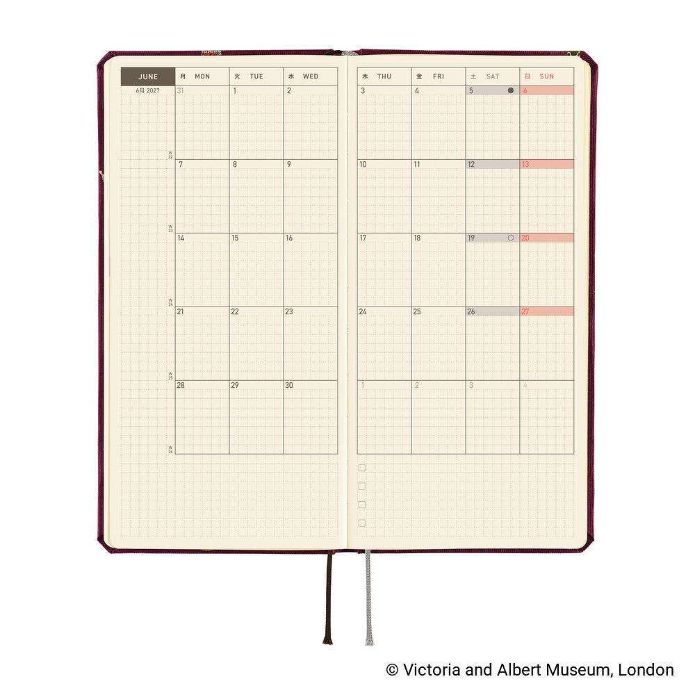 Hobonichi 2027 Techo Weeks Welcome to the V&A
