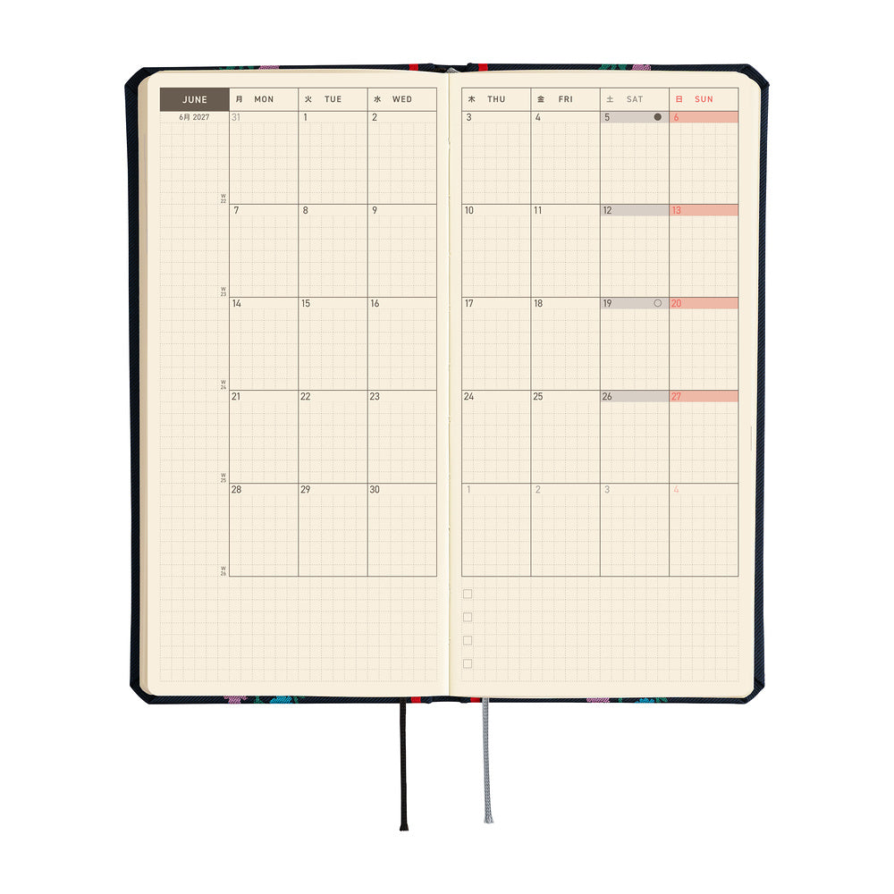 Hobonichi 2027 Techo Weeks Yoshie: Petit Bloom