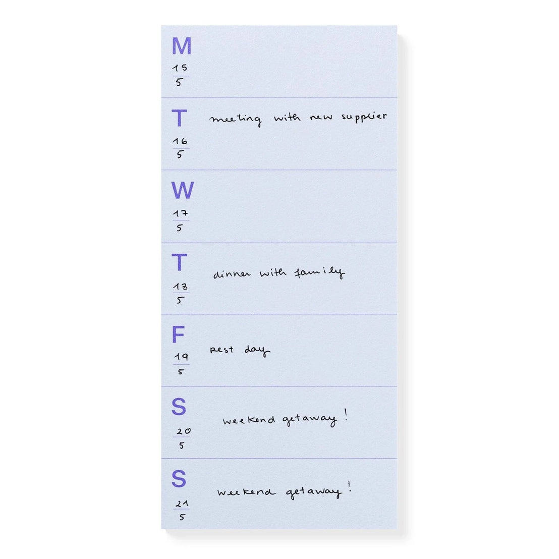 Small Weekly Notepad