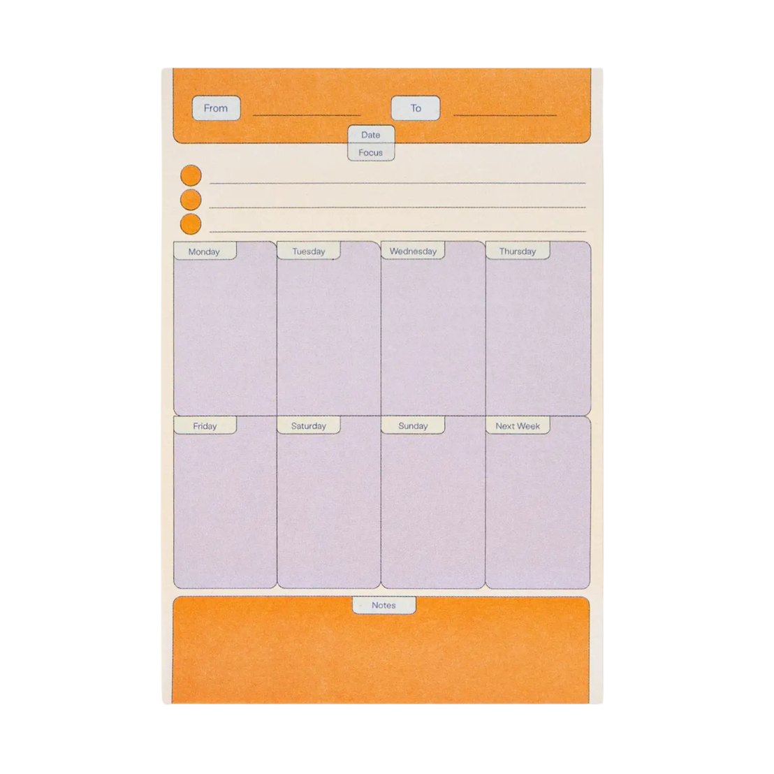 Beams Weekly Planner Sticky Notes