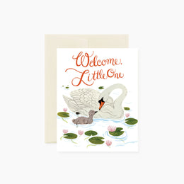Welcome Little One Swans, Botanica Paper Co.