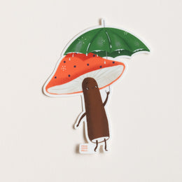 Mushroom Umbrella Sticker