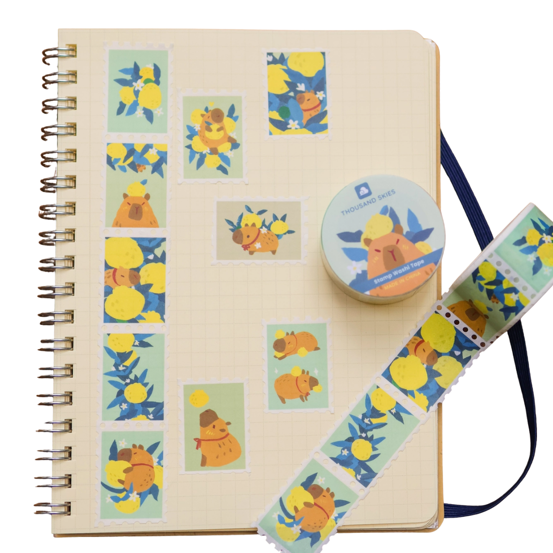 Yuzu Orchard Stamp Washi Tape
