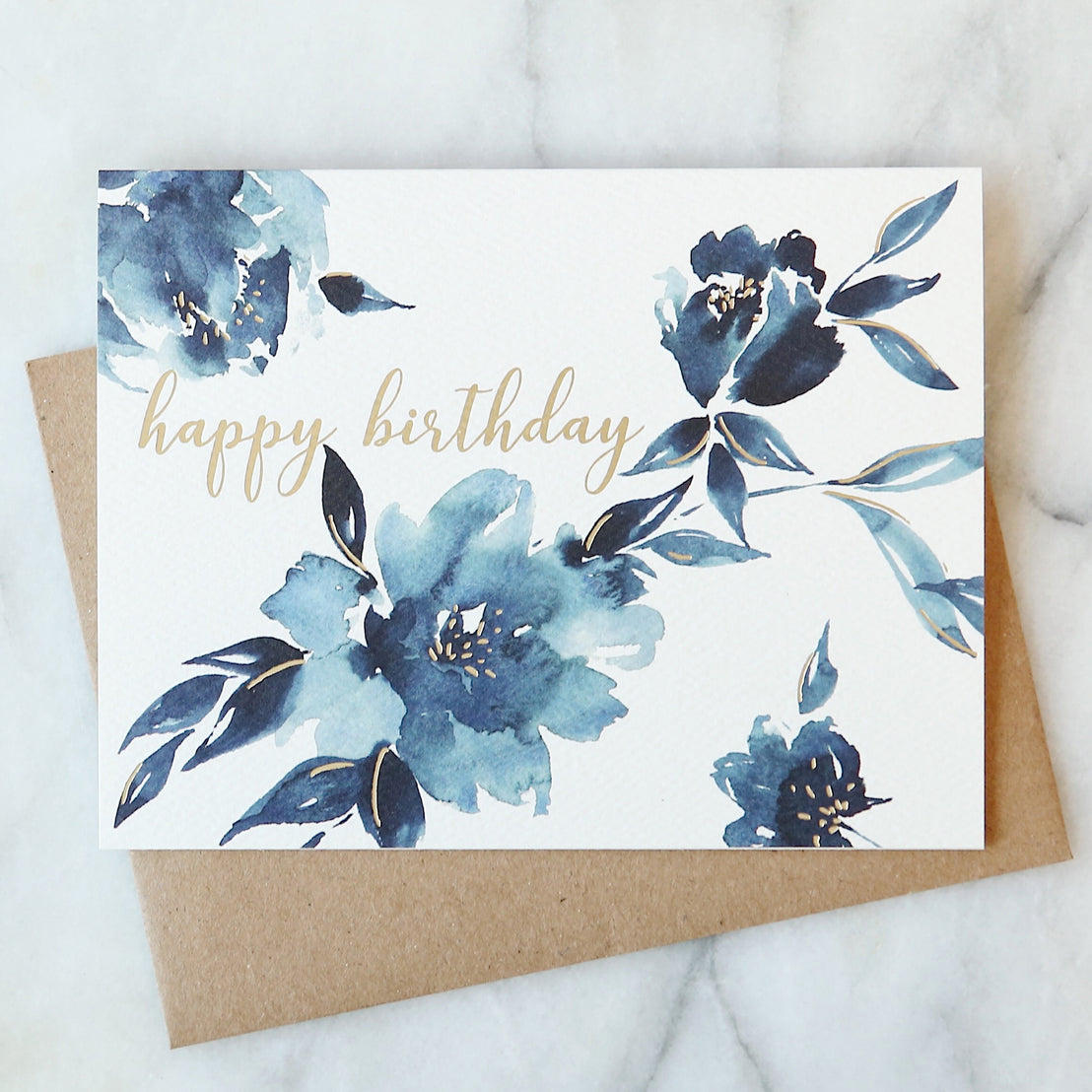 Indigo Floral Birthday, Abigail Jayne