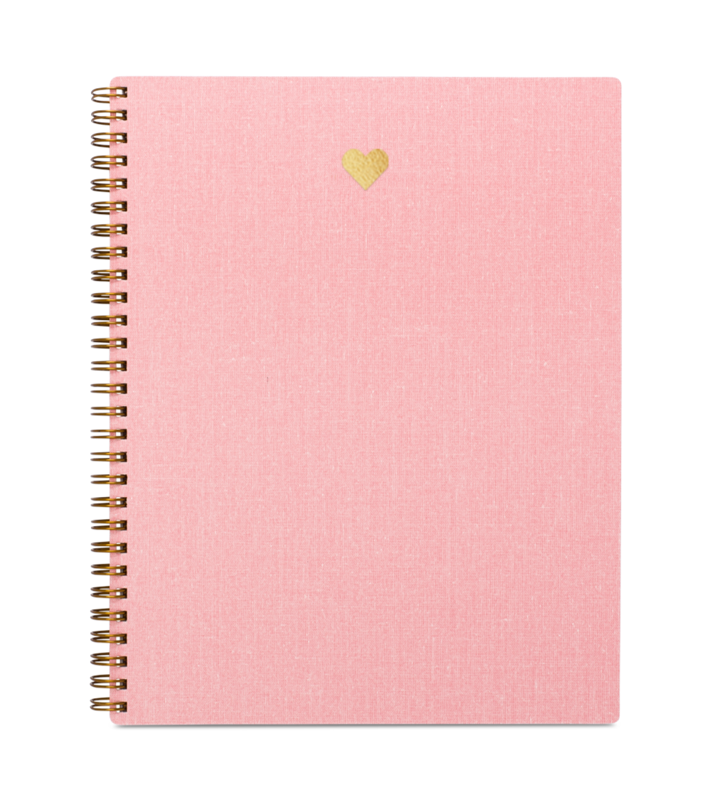 Appointed Pink Heart Notebook
