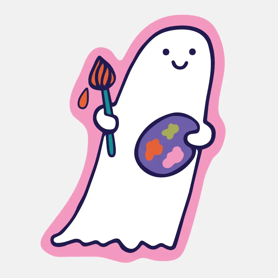 Art Ghost Sticker
