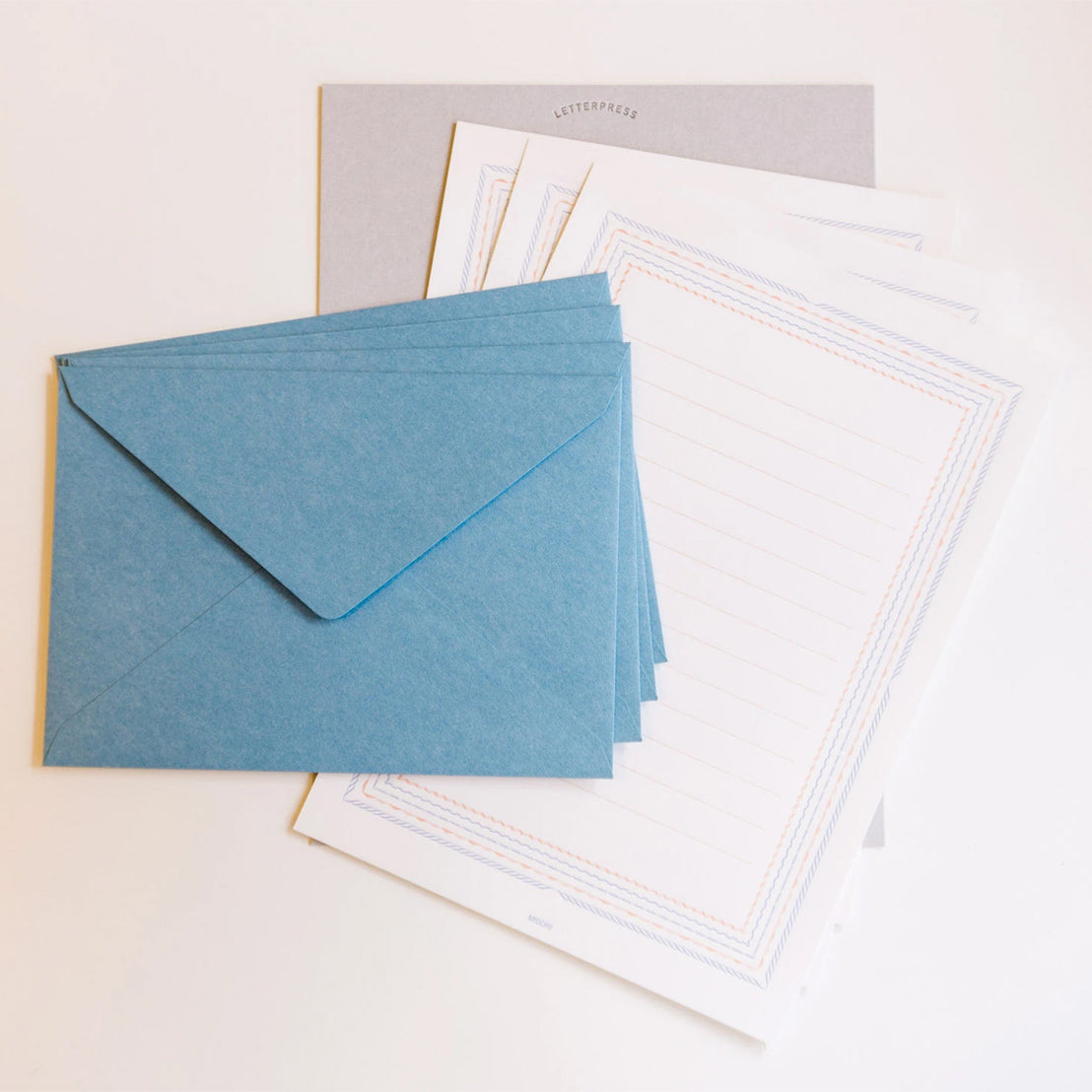 Frame Blue Letter Set, Midori