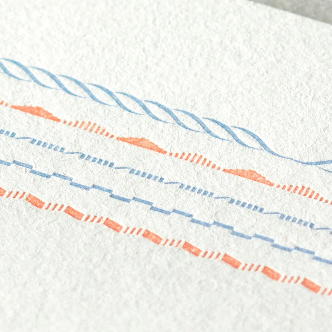 Frame Blue Letter Set, Midori