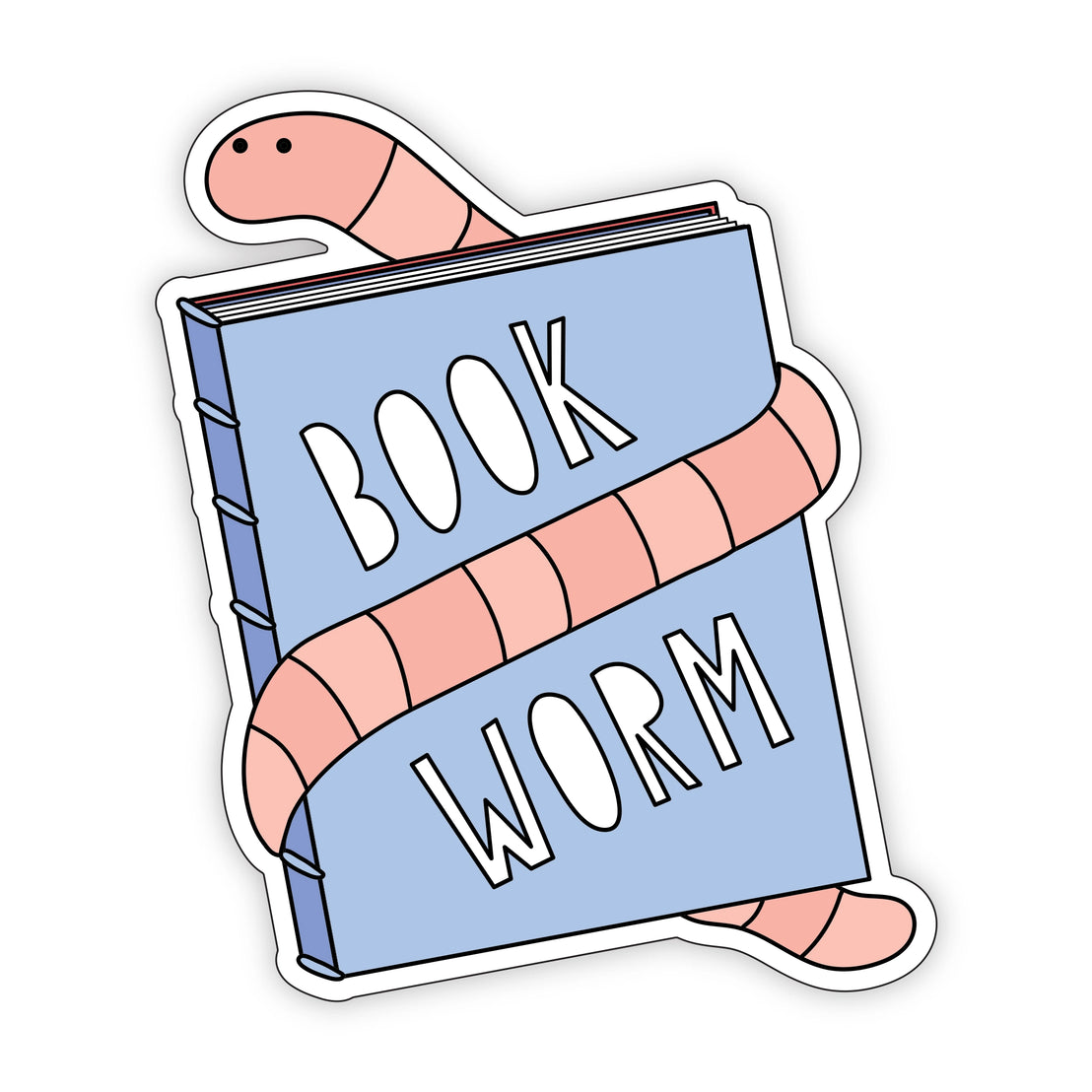 Bookworm Sticker