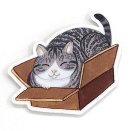 Box Cat Sticker